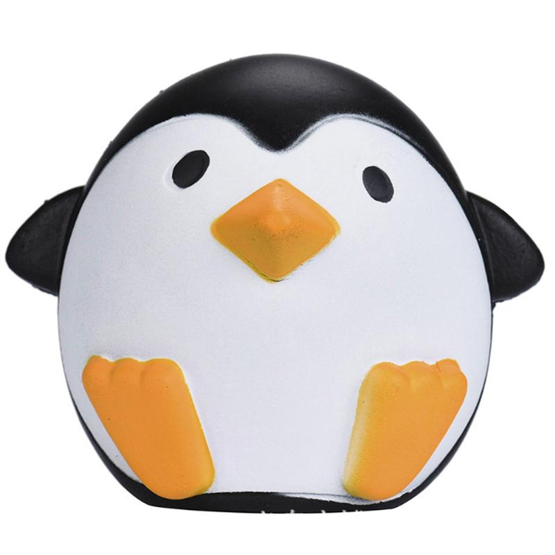 Новый Kawaii Jumbo Penguin Squishy Cartoon Doll Медленно поднимающаяся гладкая игрушка для сжатия Хлебный торт Ароматизированное снятие стресса для ребенка Рождественский подарок