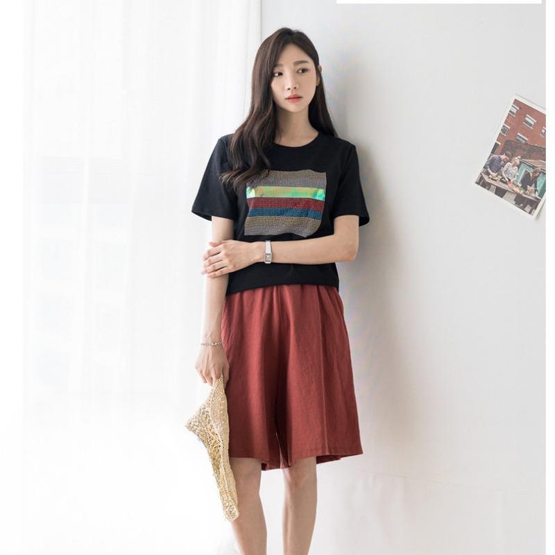 Women's Elastic Waist Shorts Solid Color Shorts With Pockets Loose Shorts Sweat Shorts Casual Summer Athletic Shorts Comfy Shorts