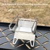 Stainless Steel Mini Folding Stove Portable Incense Burner Holder Charcoal Aromatherapy Stove for Outdoor Camping