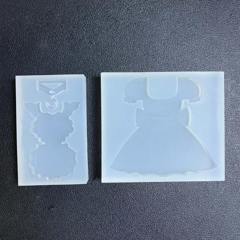 Easy To Clean Ornament Silicone Mold Unique Maid Accessory Crafting Silicone Mold Stylish Party Decors Making Moulds