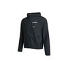 Geometric Letter Print Sports Hooded Woven Jacket Men Jackets Black DA1167-010