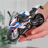 1/12 BMW S1000RR Motorcycle Toy RMZ City Diecast Metal Racing Model Super Sport Miniature Collection Gift For Boy Children