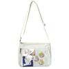 Harujio Ita Small Mini Shoulder Cute Transparent Otaku Purple Bag, Bag, Vinyl, Style, Black, White, (White)