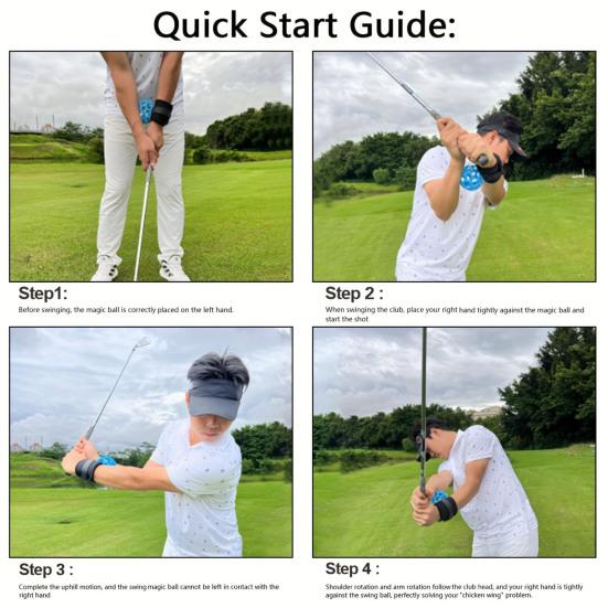 Мяч для тренировки замаха в гольфе Умный мяч Тренировочное оборудование для гольфа Тренировочный мяч для замаха для мужчин и женщин начинающих