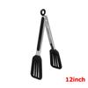LMETJMA 3 In 1 Silicone Kitchen Cooking Tongs Set Stainless Steel Nonstick Food Tongs with Silicone Tips BBQ Grilling Tong JT303