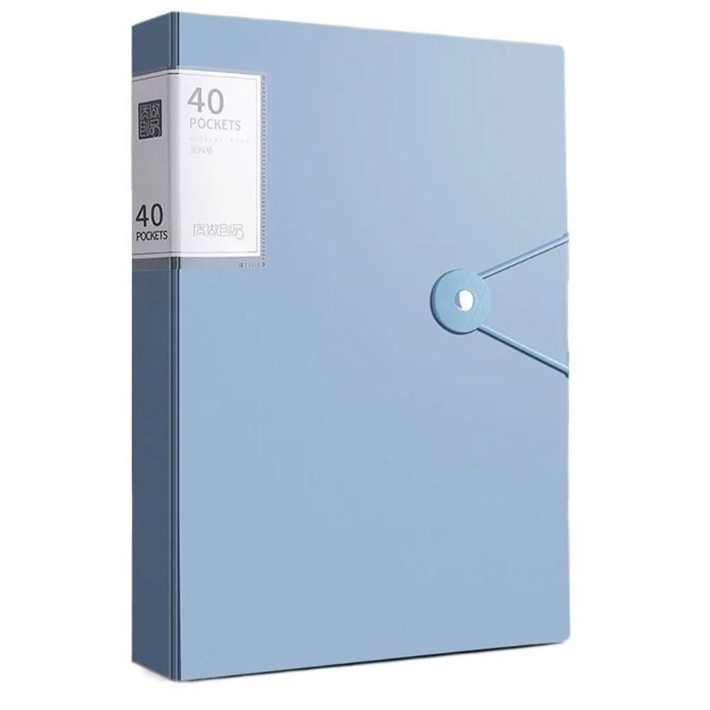 40 Pages Document Bag Waterproof Test Paper Storage Organizer New A4 File Folder