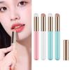 Silicone Lip Brush With Lid Round Head Makeup Brush Mini Concealer Portable Makeup Brush Tool A B6D6