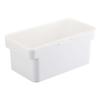 Yamazaki Jitsugyo Airtight Pet Food Stocker with Measuring Cup White W28 X X Lid Is Tower Food Stocker Storage Container 5609 1.5kg Approx. D16.5