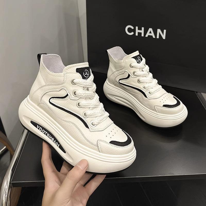 Multifunctional Walking Shoes for Women - Thick Sole High Top Dad's Shoes Sneakers with Trendy Design Sneakers Women