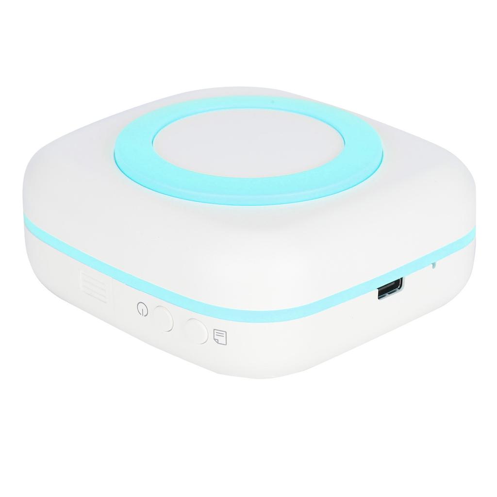 Mini Printer 200DPI Portable 8.8x8.5x3.7cm TypeC Thermal Printing Device with 800mAh Battery(Blue )