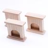 1PCS Dollhouse Miniature Simulation Furniture Vintage Natural Wooden Fireplace Model Home Creative Adornment Decoration