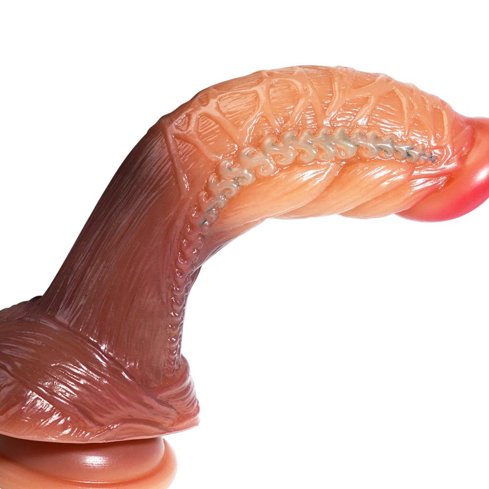 Realistic Liquid Silicone Dildo - Soft Anal Expander for Men & Women, Stretching Butt Plug, Adult Sex Toy for Pleasure