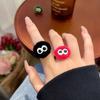 Adorable Coal Ball Plush Ring for Girlfriend - Cute and Fun Index Finger Accessory for Autumn and Winter