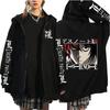 Various Anime Graphic Printed Zip Hoodie Women Men Casual Harajuku Fashion Animen Print Long Sleeve O-Neck Fleece Zip