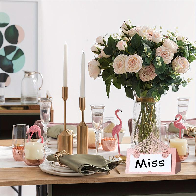 10pcs Handwritten Card Ornament Multiple Colors Wedding Table Card Party Stereoscopic Birthday Seat Card Decorative Accessories