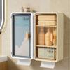 Punch-Free Wall-Mounted Tissue Box Transparent High-Value Rack High-End Storage Box Simple Large Paper Box