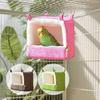 Pet Bird Parrot Cages with Heating Pad Warm Plush Hammock Hut Tent Bed Hanging Cave for Sleeping and Hatching Bird Accessories