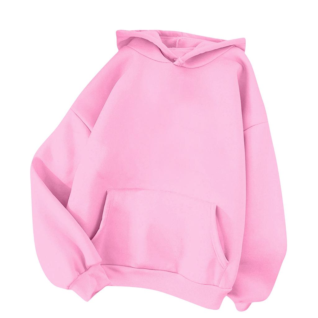 Women's Fashion Sports Pullover Hoodie Loose Padded Thickened Warm Casual Sweatshirt
