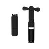Handheld Small Fan Portable Creative Mini Three Speed Adjustable Solid Color Charging Small Fan Folded Led Lighting Phone Holder