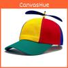 Block Color Propeller Baseball Cap Sun Protection Breathable Duckbill Hat Gift