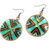 [L5111] - Turquoise 'Kilimanjaro' Designer Earrings