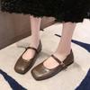 New Women's Flat Shoes Soft Sole Comfortable Square Head Shallow Mouth Casual Shoes Fashionable Women
