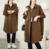 2025 Spring New Loose Plus Size Solid Color Long Coat