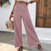 Solid Loose Women Wide-leg Pants High Waist Fashion Casual Baggy Long Pants Women Elegant Summer Beach Trousers Pantalons 28141