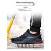 Labor Insurance Shoes Men's Anti-smashing and Anti-piercing Steel Bag Head Breathable Fashion Lightweight Protective Work Shoes