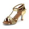 Women Latin Dance Shoes Tango Pole Ballroom Dancing Shoes Heeled 5cm