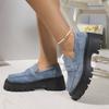 2024 Shoes Women Plus Size Loafers Women British Style Platform Shoes Office Ladies Light Casual Designer Shoes