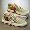 Fashion Trend Low-Top Canvas Shoes Mens Summer Fashion Trend Platform Sneakers Comfortable Breathable Casual Shoes Zapatos Para Hombres