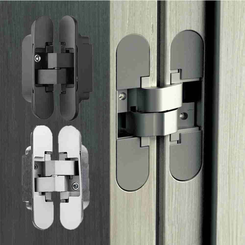 Invisible Stainless Steel Hidden Hinges Furniture Supplies Cross Door Hinge Window Accessories