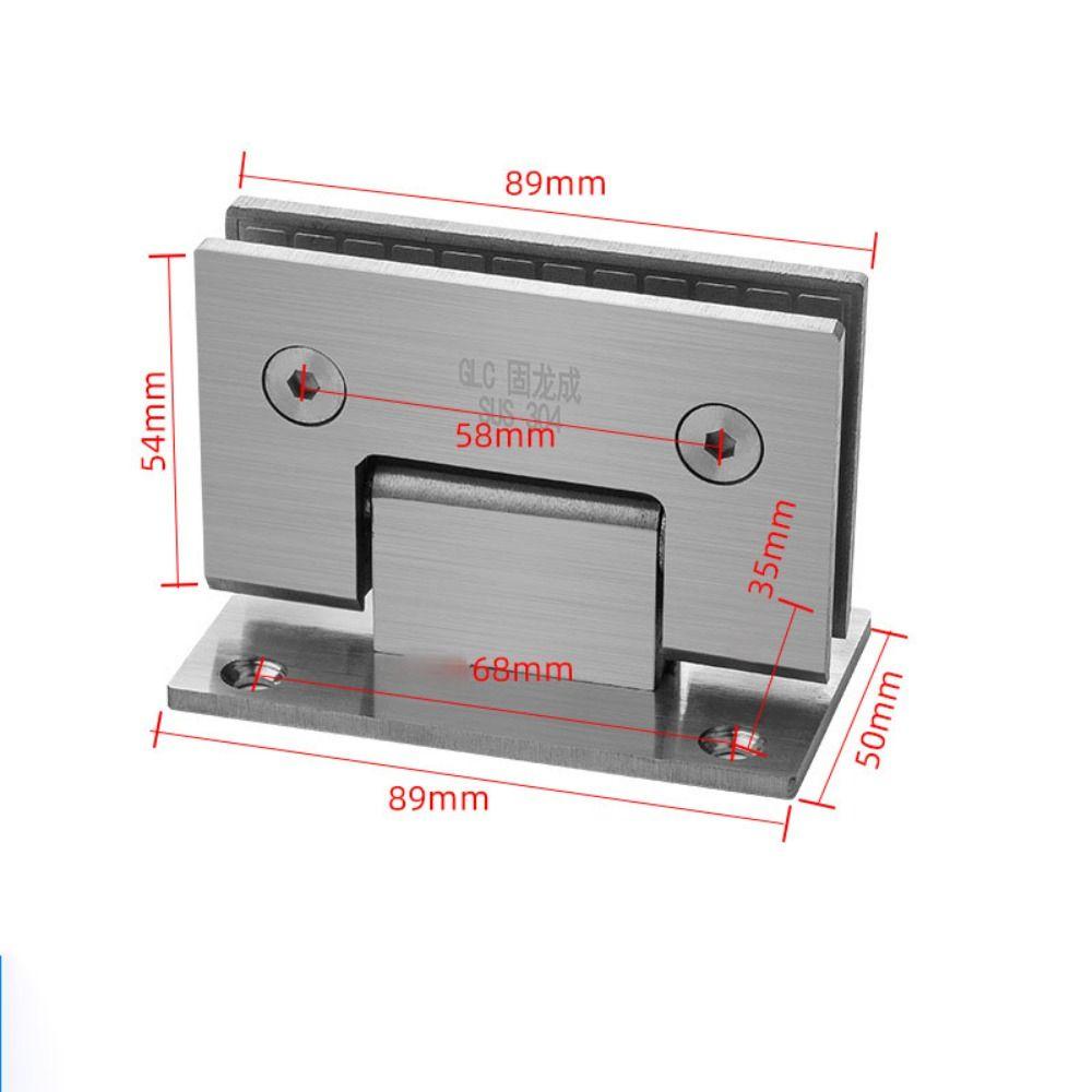 90°/135°/180° Зажим-кронштейн для стеклянной двери Фурнитура для двери из нержавеющей стали Петли для двери ванной комнаты Ванная комната