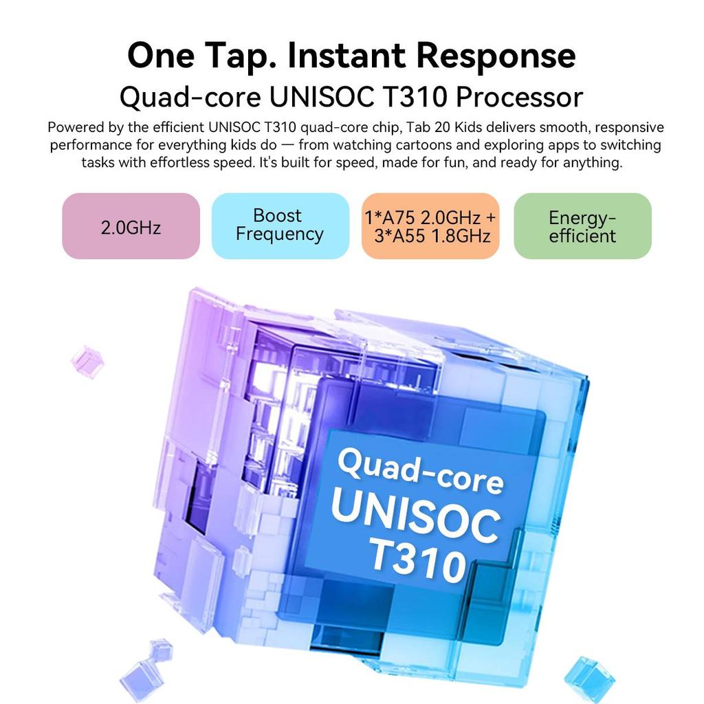 Blackview Tab 20 Kids Tablet Android 15 10.1inch 4GB RAM 64GB ROM 6600mAh Battery Tablets