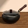 Traditional Wok Pot Hand-Forged Cast Iron Pot Big Belly Frying Pan for Stir-Fry Soup Unique Iron Kitchenware
