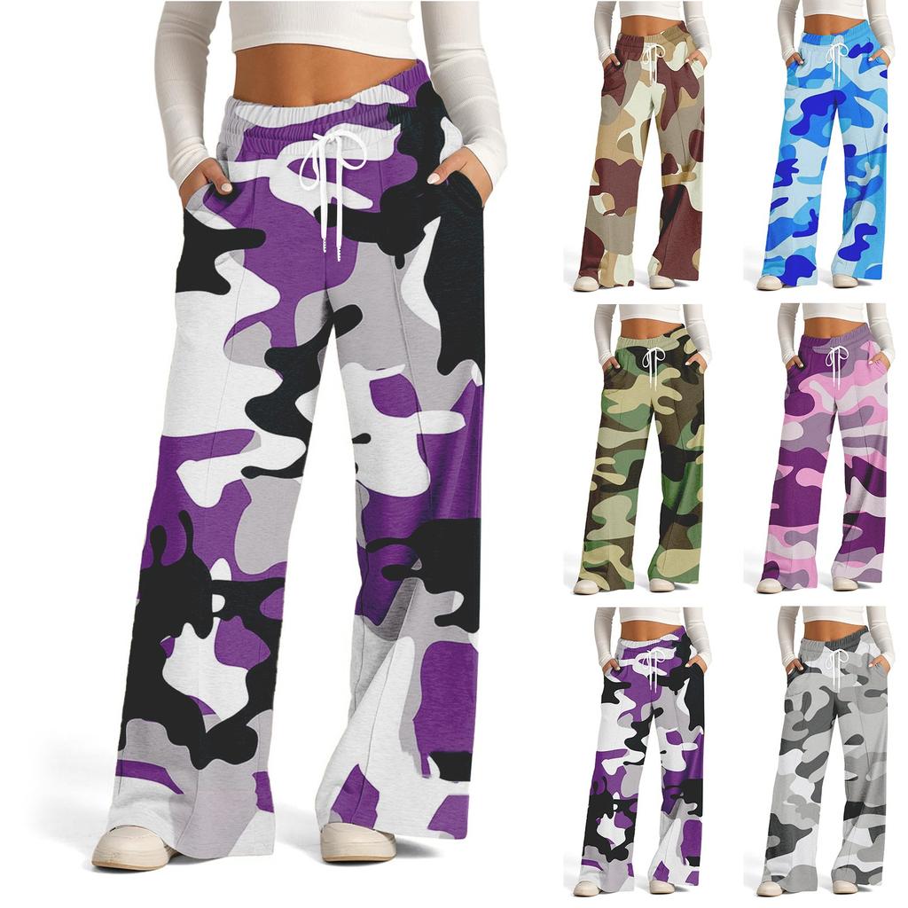Women's High Waisted Wide Leg Sweatpants Casual Jogger Pants