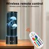 LED Jellyfish Lamp 17 Color Setting Jellyfish Aquarium Light with Remote Control Fantasy Tank Table Lamp Ultra-Silent Night Lights for Home