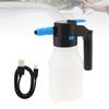 Electric Foam Sprayer with USB for Car Wash 1.5L 2600mAh, Pressurized Foam Sprayer Watering Can for Motorcycle, RV, Car Beauty and Cleaning