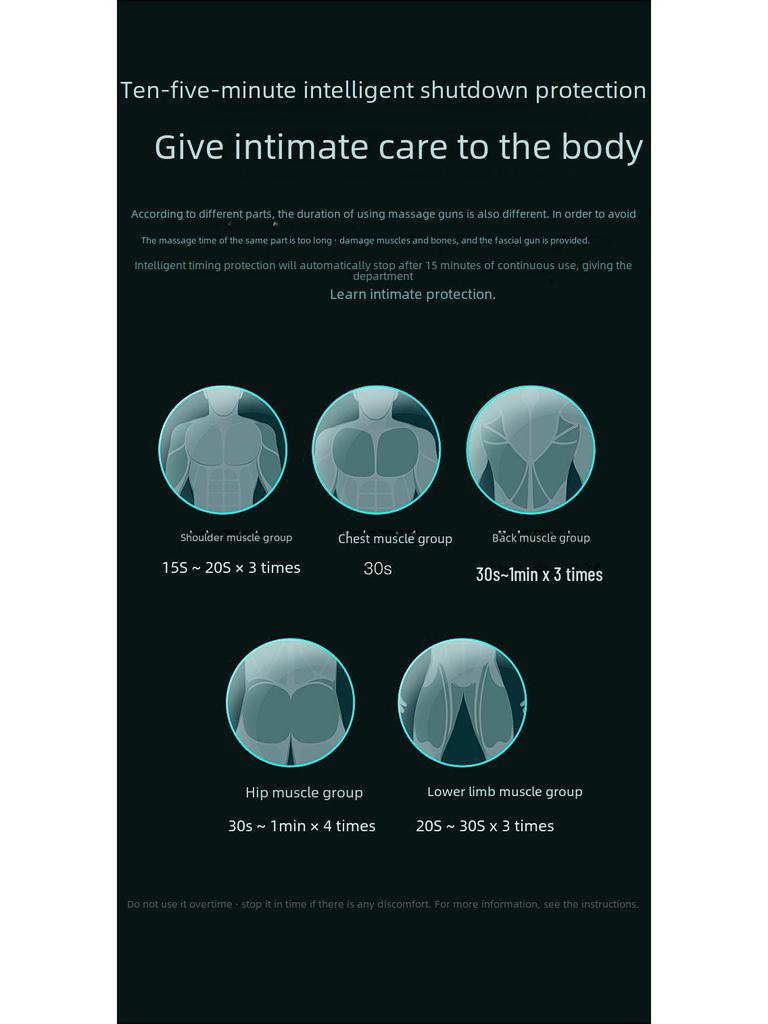 Mini LCD Portable Muscle Massage Gun for Health and Fitness