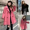 Fall Winter Women Woolen Jacket Thick Loose Turn-down Collar OL Commuting Jacket
