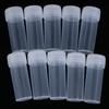 10Pcs 5Ml Plastic Test Tubes Vials Sample Container With Cap For Chemistry