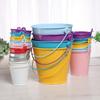 3Pcs Miniature Tin Bucket 1/12 Scale Hanging Small Bucket Multi-purpose Metal Bucket with Handle Dollhouse Accessories
