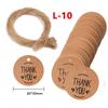 About 50PCS Kraft Paper Tags DIY Handmade/Thank You Multi Style Crafts Hang Tag With Rope Labels Gift Wrapping Supplies Wedding Favors