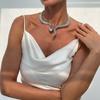 Exaggerated Silver Snake Alloy Collar Punk Style Winding Choker Necklace Retro Fashion Personality Spring Style Collar for Women