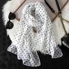Fashion Printed Dot Chiffon Hijab Scarf Women Pareo Lady Bandanas Beach Towels Summer Muslim Veil Wrap Female Foulard