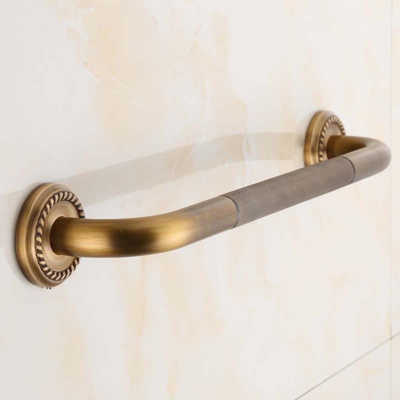Bathtub Grab Bar Antique Brass Grab Bar Grab Rail Armrest Handle 50cm Toilet Elderly Handrail Home Safety Wall