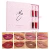 12Pcs/set Matte Lip Gloss Hot Kiss Lip Glaze Mirror Liquid Lip Honey Long Lasting Lip Oil High Pigment Fine Flash Moisturizing Lipstick