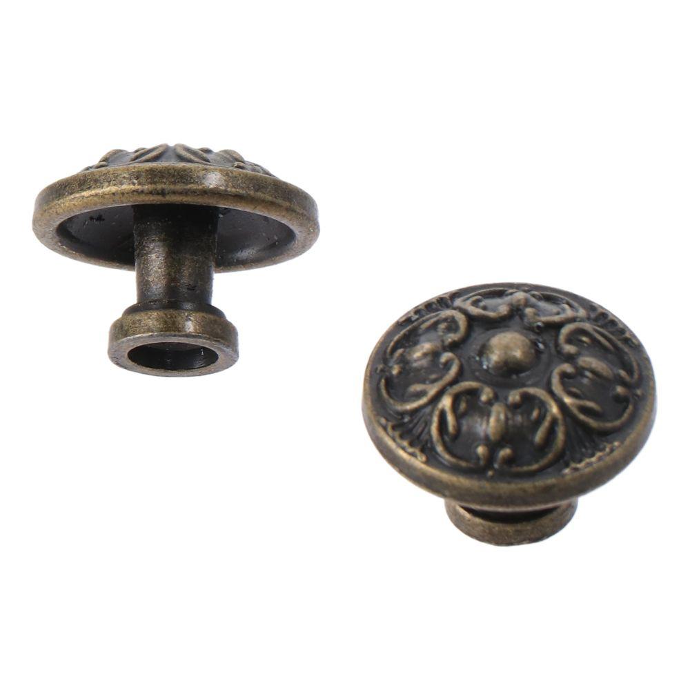 Bronze Closet Door Knoks Solid Round Cabinet Knobs  for Warehouse, Glass Door& Garden Door