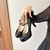 Fashion Women Pumps Spring 2024 New Fashion Buckle Solid Heels Women Fashion Elegant Luxury High Heels Shoes for Women Zapatos De Mujer